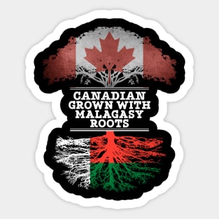Canadian Grown With Malagasy Roots - Gift for Malagasy With Roots From Madagascar Sticker